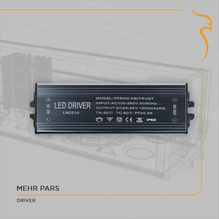 درایور تراست واتر پروف 50 وات – 1200mA