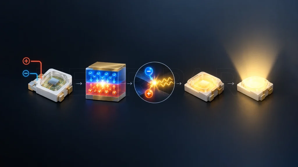 LED چگونه نور تولید می‌کند؟